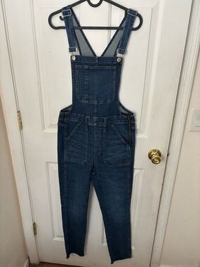 Madewell Dark Blue Denim Overalls Jumpsuit